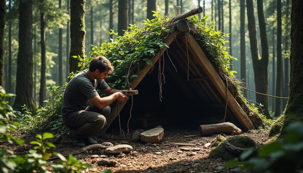 découvrez comment construire un abri de survie efficace avec des moyens rudimentaires. suivez nos conseils pratiques pour vous protéger rapidement en pleine nature, même sans équipement spécialisé.