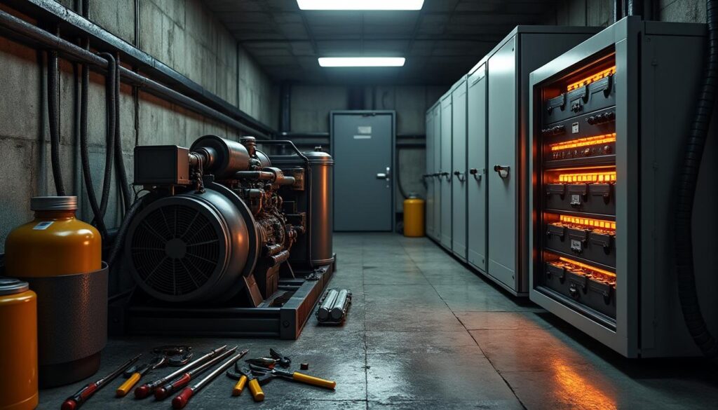 Accueil 11 découvrez les avantages et inconvénients des générateurs et batteries pour alimenter un abri antiatomique. faites le bon choix pour votre sécurité et autonomie énergétique en cas de crise.